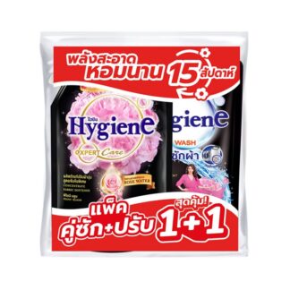 Набор для стирки: кондиционер и жидкое средство Hygiene «Цветение пиона», 1,4 л (HYGIENE Fabric Softener 1000ml & Laundry Detergent 1400ml Peony Bloom)