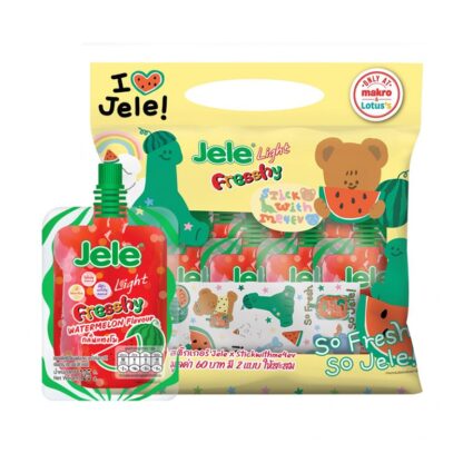 Желе Jele Light Fresshy со вкусом арбуза, 125 г, набор 9 шт. (JELE Light Fresshy Watermelon 125g x9)