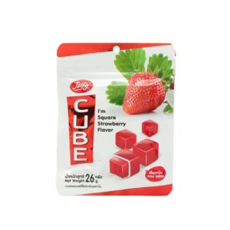 Мармелад Jelfy Cube со вкусом клубники, 26 г (Jelfy Cube Strawberry 26g)