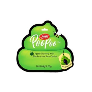 Мармелад Jelfy Poopoo со вкусом яблока с тёмным джемом, 50 г (Jelfy Poopoo Apple Gummy with Black Jam 50g)