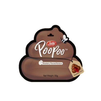Мармелад Jelfy Poopoo со вкусом колы с вишнёвым джемом, 50 г (Jelfy Poopoo Cola Gummy with Cherry Jam 50g)