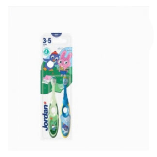 Детские зубные щётки Jordan для детей 3–5 лет, 2 шт. (Jordan Kids Toothbrush 3-5 years 2 pcs)