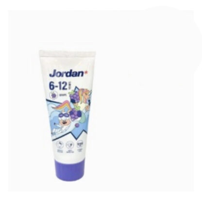 Детская зубная паста Jordan «Виноград» для детей 6–12 лет, 75 г (Jordan Kids Toothpaste 6-12 years Grape 75 g)