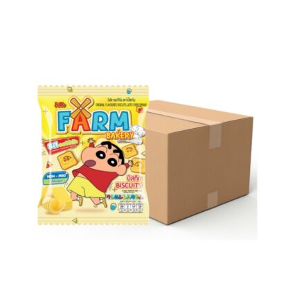 Печенье Joto Farm Bakery с Шинчаном, оригинальное, 20 г, набор 12 шт. (JOTO FARM Biscuit Bakery Original With Shinchan Face 20g x12)