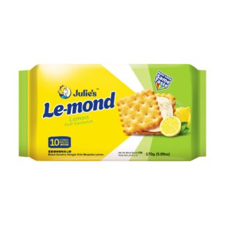 Крекеры-сэндвич Julie’s Le-Mond Puff с лимонным кремом, 170 г (Julie’s Le-Mond Puff Sandwich Lemon 170 g)