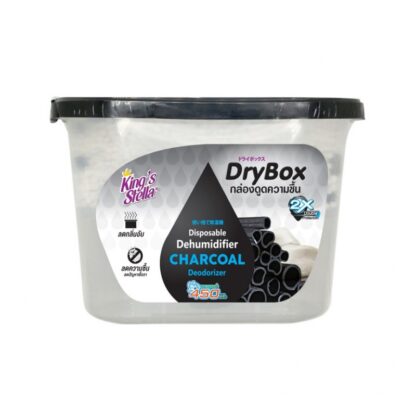 Поглотитель влаги King's Stella Dry Box «Древесный уголь», 240 г (KING'S STELLA Dry Box Charcoal Dehumidifier 240g)