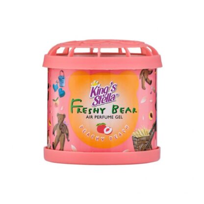 Гелевый ароматизатор King's Stella Freshy Bear Gel «Персик», 80 г (KING'S STELLA Freshy Bear Perfume Gel Peachy Peach 80g)