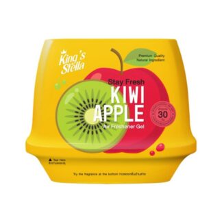 Гелевый ароматизатор King's Stella Stay Fresh «Киви и яблоко», 180 г (KING'S STELLA Stay Fresh Air Freshener Gel Kiwi Apple 180g)