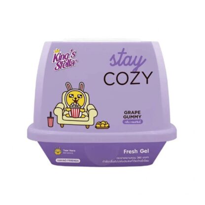 Гелевый ароматизатор King's Stella x Kakao Friends Fresh Gel «Виноградный мармелад», 180 г (KING'S STELLA x KAKAO FRIENDS Fresh Gel Grape Gummy 180g)