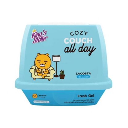 Гелевый ароматизатор King's Stella x Kakao Friends Fresh Gel «Лакоста», 180 г (KING'S STELLA x KAKAO FRIENDS Fresh Gel Lacosta 180g)