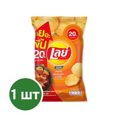 Рифлёные чипсы Lay's Rock со вкусом барбекю, 48 г (LAY'S Rock Potato Chips BBQ 48g)