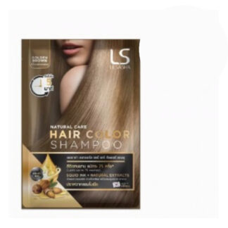 Оттеночный шампунь Lesasha Hair Color Shampoo Golden Brown, 30 мл (Lesasha Hair Color Shampoo Golden Brown 30 ml)