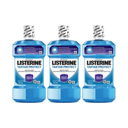 Ополаскиватель Listerine Tartar Protection против зубного камня, 250 мл, набор 3 шт. (Listerine Tartar Protection Mouthwash 250 ml x3)