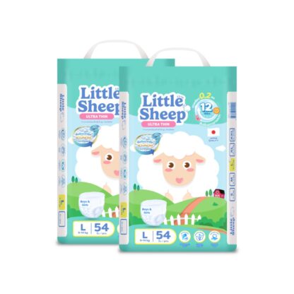 Подгузники-трусики Little Sheep, размер L, 54 шт., набор 2 шт. (LITTLE SHEEP Baby Diaper Pants L 54pcs x2)