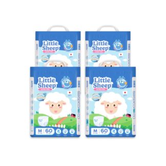 Подгузники-трусики Little Sheep, размер M, 60 шт. (LITTLE SHEEP Baby Diaper Pants M 60pcs)