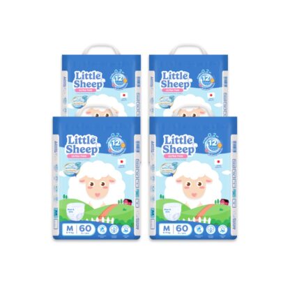 Подгузники-трусики Little Sheep, размер M, 60 шт., набор 4 шт. (LITTLE SHEEP Baby Diaper Pants M 60pcs x4)