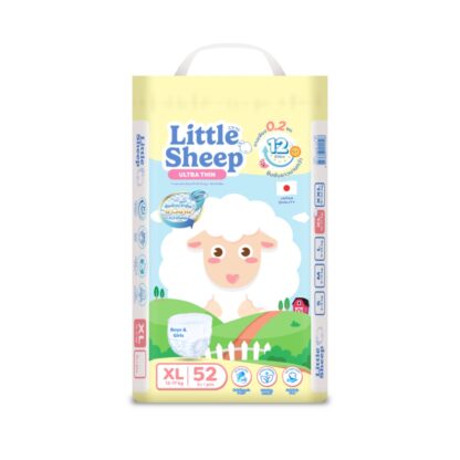 Подгузники-трусики Little Sheep, размер XL, 52 шт. (LITTLE SHEEP Baby Diaper Pants XL 52pcs)