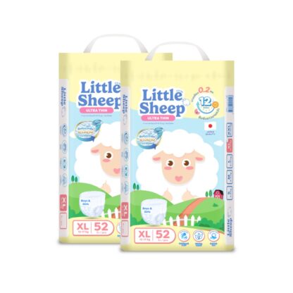 Подгузники-трусики Little Sheep, размер XL, 52 шт., набор 2 шт. (LITTLE SHEEP Baby Diaper Pants XL 52pcs x2)