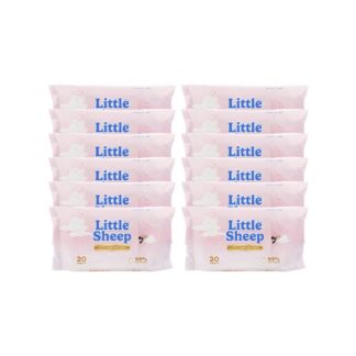 Детские влажные салфетки Little Sheep на чистой воде, 20 шт. (Little Sheep Pure Water Baby Wipes 20 sheets)