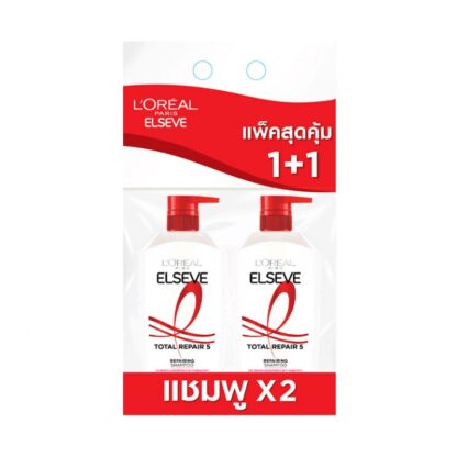 Шампунь L'Oréal Elseve Total Repair 5, 360 мл, набор 2 шт. (L'Oréal Elseve Total Repair 5 Shampoo 360 ml x2)