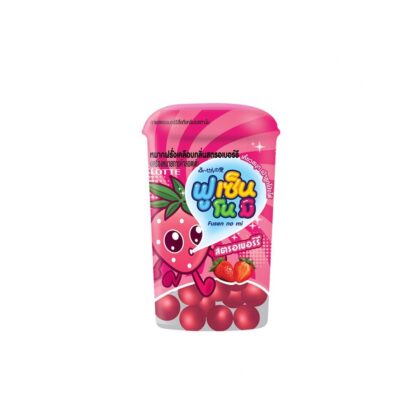 Жевательная резинка Lotte Fusen No Mi «Клубника», 15 г (LOTTE Fusen No Mi Chewing Gum Strawberry Flavor 15g)