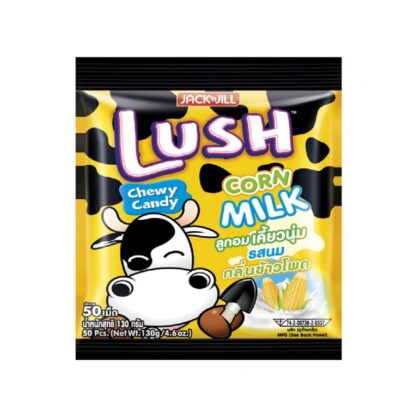 Молочные жевательные конфеты Lush со вкусом молока с кукурузой, 130 г (Lush Milk Chewy Candy Milk with Corn 130g)