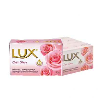 Мыло Lux Soft Rose с ароматом розы, 70 г, 70 г, набор 4 шт. (LUX Bar Soap Soft Rose 70g x4)