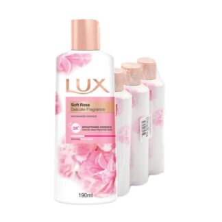 Крем для душа Lux Soft Rose Floral Fusion, 190 мл, набор 3 шт. (Lux Soft Rose Floral Fusion Shower Cream 190 ml x3)