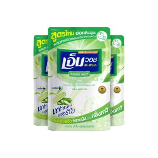 Средство для мытья посуды M-Wash New Nature Pure «Огурец», 440 мл, набор 3 шт. (M-WASH Dishwashing Liquid New Nature Pure Formula Cucumber 440ml x3)