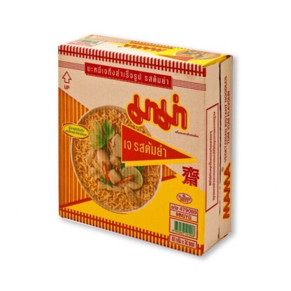 Лапша быстрого приготовления Mama вегетарианская со вкусом том ям, 60 г, набор 30 шт. (MAMA Vegetarian Instant Noodles Tom Yum Flavour 60g x30)