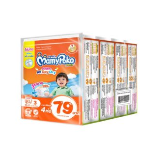 Подгузники-трусики Mamypoko Happy All Day Dry, размер XL, 3 шт., набор 4 шт. (MAMYPOKO Pants Happy All Day Dry XL 3pcs x4)