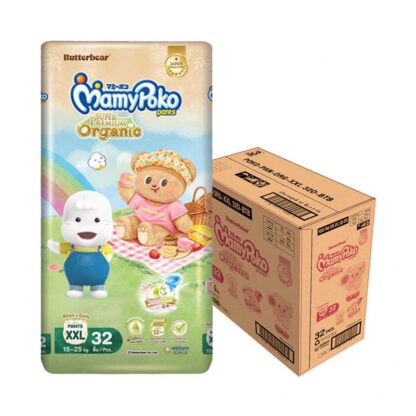 Подгузники-трусики Mamypoko Organic, размер XXL, 32 шт., набор 3 шт. (MAMYPOKO Pants Organic Diapers XXL 32pcs x3)