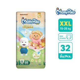 Подгузники-трусики Mamypoko Organic, размер XXL, 32 шт. (MAMYPOKO Pants Organic Diapers XXL 32pcs)