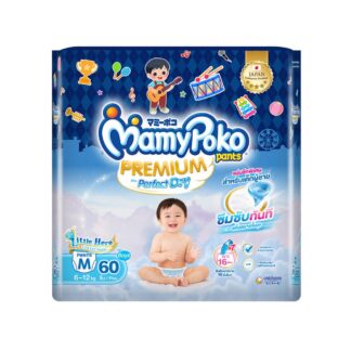 Подгузники-трусики Mamypoko Premium Aim Perfect Dry для мальчиков, размер M, 60 шт. (MAMYPOKO Pants Premium Aim Perfect Dry For Boy M 60pcs)