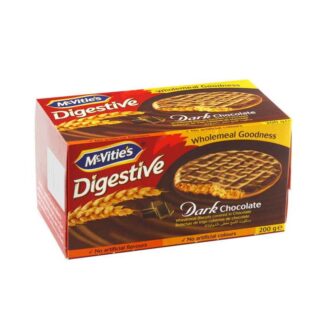 Печенье McVitie's Digestive с тёмным шоколадом, 200 г (MCVITIE'S Digestive Dark Chocolate Biscuit 200g)