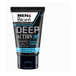 Мужская пенка-скраб для умывания Men’s Biore Double Scrub Extra Cool, 100 г (Men’s Biore Double Scrub Facial Foam Extra Cool 100 g)