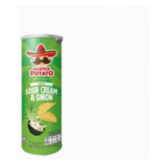 Картофельные чипсы Mister Potato со вкусом сметаны и лука, 85 г (MISTER POTATO Potato Crisps Sour Cream & Onion 85g)