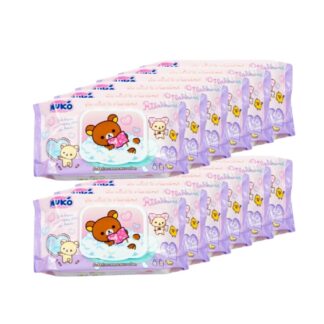 Детские влажные салфетки Muko Chamomile, розовые, набор 12 шт. (MUKO Baby Wet Wipes Chamomile Pink 40 sheets x12)