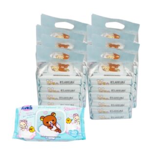 Детские влажные салфетки Muko Mineral Water, голубые, набор 8 шт. (MUKO Baby Wet Wipes Mineral Water Blue 40 sheets x8)