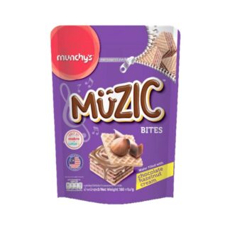 Вафли Muzic с фундуком, 180 г (MUZIC Wafer Non Coated Hazelnut 180g)