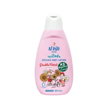 Детский лосьон Narak Organic Double Floral с витамином B5, розовый, 180 мл (Narak Organic Baby Lotion Double Floral + Vitamin B5 180ml)
