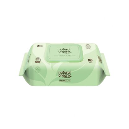 Влажные салфетки Natural Organic Original без аромата, с крышкой, 100 шт. (NATURAL ORGANIC Original Plain Baby Wipes 100 sheets)