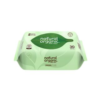 Влажные салфетки Natural Organic Original без аромата, сменный блок, 30 шт. (NATURAL ORGANIC Original Plain Baby Wipes Refill 30 sheets)