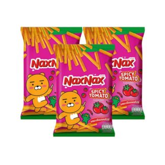 Запечённые палочки NaxNax со вкусом острого томата, 65 г, набор 3 шт. (NAXNAX Baked Stick Snack Spicy Tomato 65g x3)