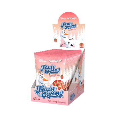 Фруктовый мармелад NaxNax «Клубника», 30 г, набор 12 шт. (NAXNAX Fruity Gummy Strawberry 30g x12)