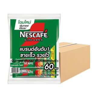 Растворимый кофе 3-в-1 Nescafé Blend & Brew Espresso Roast, 60 пакетиков, 15,1 г (Nescafe Blend & Brew Espresso Roast Instant Coffee 60 sachets x 15.1 g)
