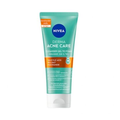 Гель-пенка для умывания Nivea Derma Acne Care, 90 мл (Nivea Derma Acne Care Cleanser Gel To Foam 90 ml)