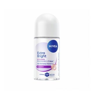 Шариковый дезодорант Nivea Extra Bright Radiant & Smooth, 50 мл, 50 мл (NIVEA Extra Bright Radiant & Smooth Roll On 50ml)