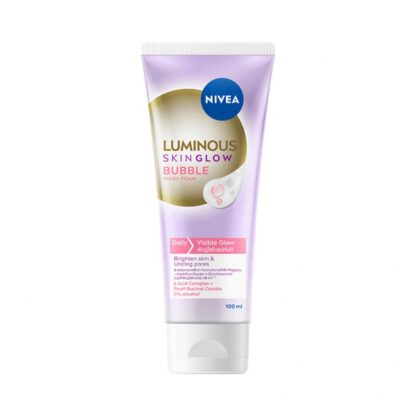 Очищающая пенка Nivea Luminous Skin Glow Bubble Wash, 100 мл (Nivea Luminous Skin Glow Bubble Wash Foam 100 ml)
