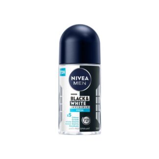 Мужской шариковый антиперспирант Nivea Men Black & White, 50 мл (NIVEA Men Black And White Roll-On 50ml)